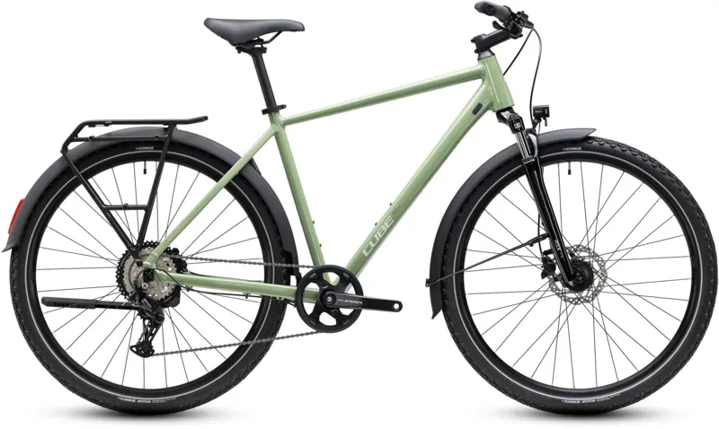 Cube Nature ONE FE Hyrbid Bike in Almondgreen and Green