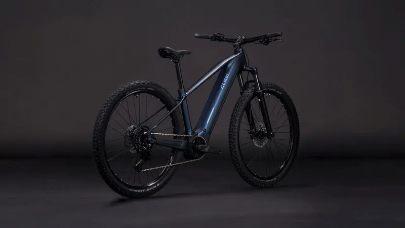 Cube Reaction Hybrid Performance 600Wh Electric Mountain Bike in Indigoblue and Relfex-5