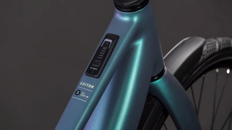 Cube Editor Hybrid SLT FE T 400Wh Electric Hybrid Bike in Smaragdgrey and Prism-4