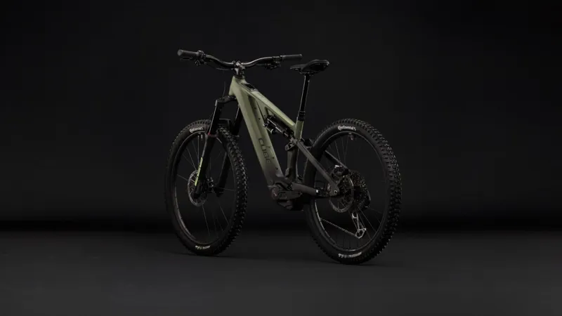 Cube AMS Hybrid 177 C:62 TM 600Wh Electric Full Suspension Mountain Bike in Reedgreen and Gills-7