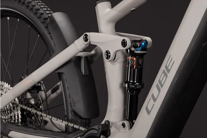 Cube Stereo Hybrid ONE44 SLX 800Wh Electric Full Suspension Mountain Bike in Oatgrey and Grey-3