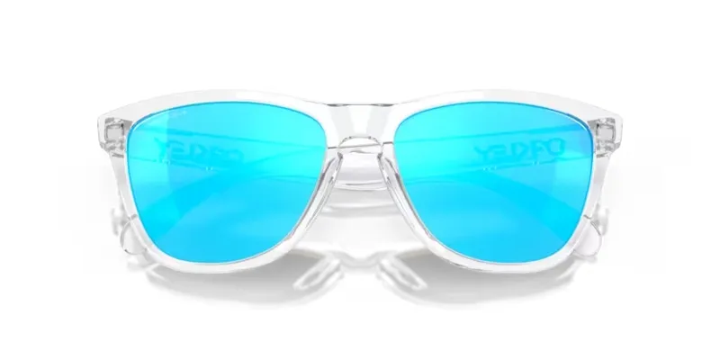Oakley Frogskins Sunglasses in Crystal Clear and Prizm Saphire-4