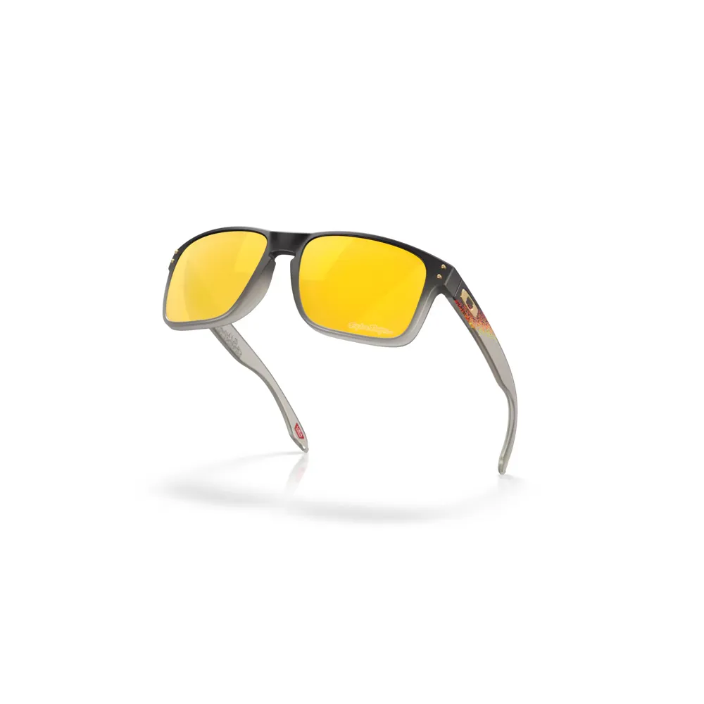 Team Cycles Oakley Holbrook Troy Lee Designs Series Sunglasses in Black Fade with Prizm 24K Polarized Lenses | Interest FREE Finance & Online Refund Policy.