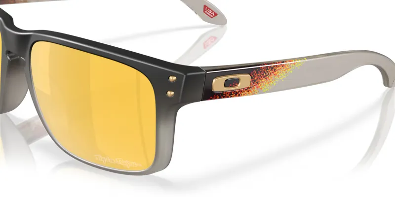 Oakley Holbrook Troy Lee Designs Series Sunglasses in Black Fade with Prizm 24K Polarized Lenses-1