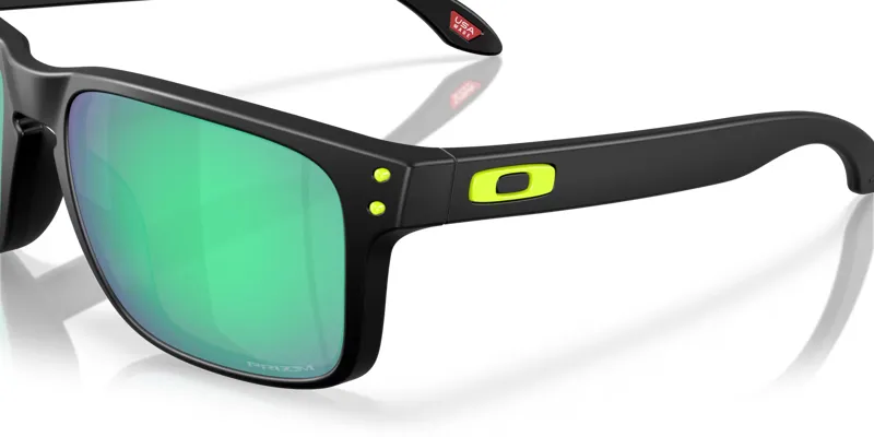 Oakley Holbrook Court Collection Sunglasses in Matte Black with Prizm Road Jade Lenses-1