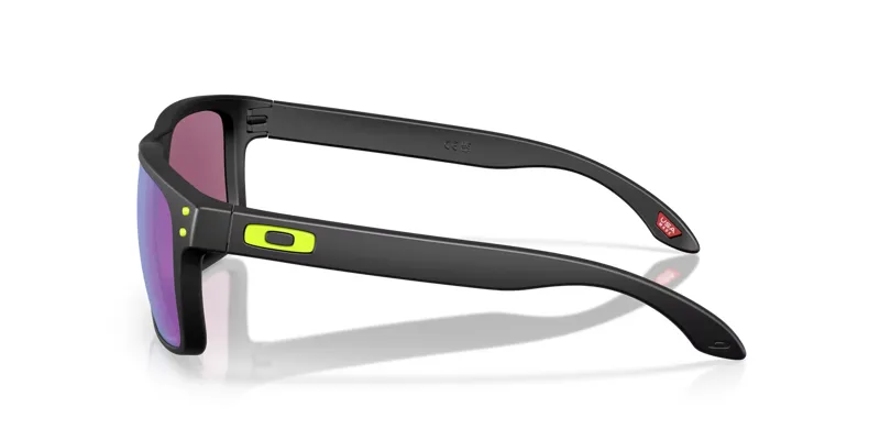 Oakley Holbrook Court Collection Sunglasses in Matte Black with Prizm Road Jade Lenses-5