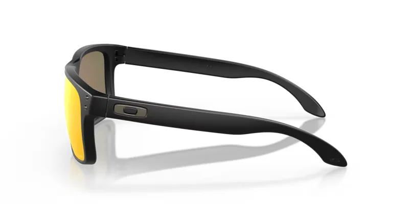 Oakley Holbrook Sunglasses in Matte Black with Prizm Ruby Lenses-5