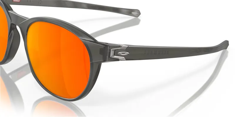 Oakley Reedmace Sunglasses in Matte Grey Smoke and Polarized Prizm Ruby-1