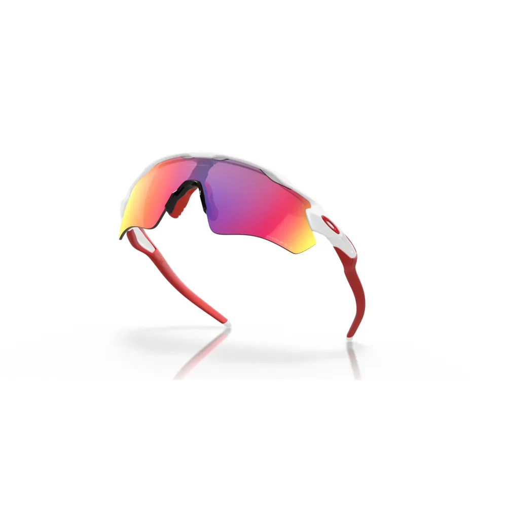 Team Cycles Oakley Radar EV Path Sunglasses in Polished White with Prizm Road Lenses | Interest FREE Finance & Online Refund Policy.