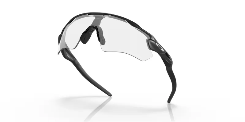 Oakley Radar EV Path Sunglasses in Steel with Clear to Black Iridium Photochromic Lenses