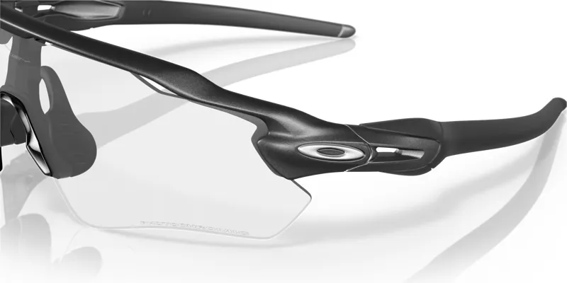 Oakley Radar EV Path Sunglasses in Steel with Clear to Black Iridium Photochromic Lenses-1