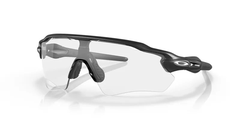 Oakley Radar EV Path Sunglasses in Steel with Clear to Black Iridium Photochromic Lenses-7