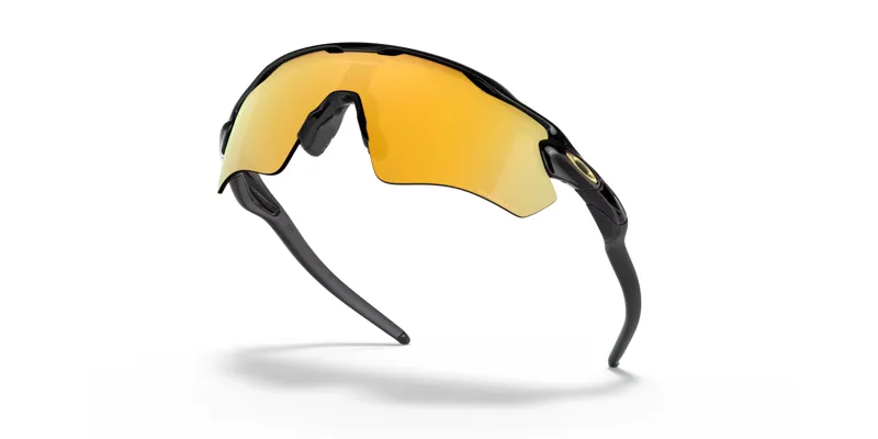 Oakley Radar EV Path Sunglasses in Polished Black with Prizm 24K Polarized Lenses