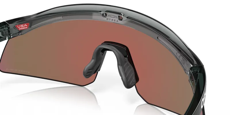 Oakley Hydra Sunglasses in Crystal Black with Prizm Violet Lenses-2