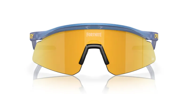 Oakley x Fortnite Hydra Sunglasses in Matte Cyan Blue and Clear Shift with Prizm 24K Lenses-4
