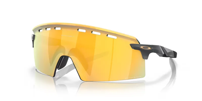 Oakley Encoder Strike Sunglasses in Matte Carbon and Prizm 24K Lenses-6