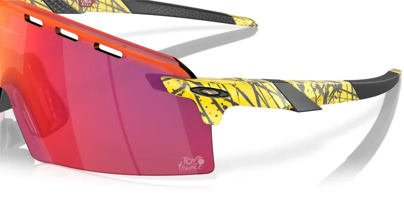 Oakley Tour de France Encoder Strike Vented Sunglasses in Splatter and Prizm Road-1