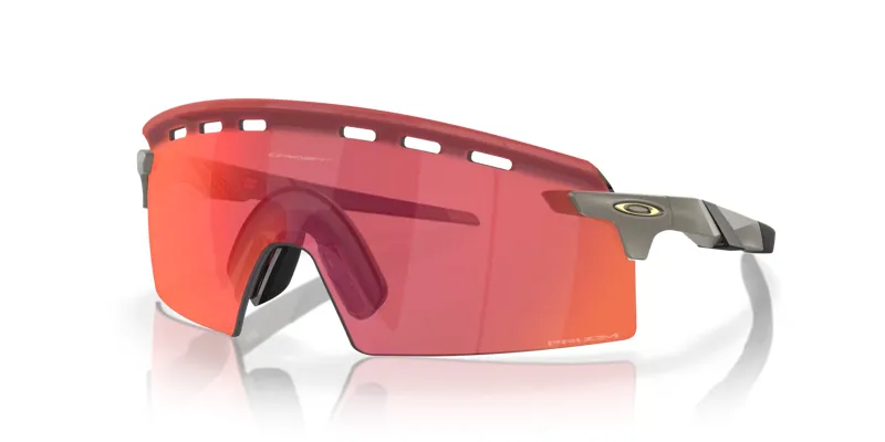 Oakley Encoder Strike Vented Sunglasses in Matte Onyx and Prizm Trail Torch-6