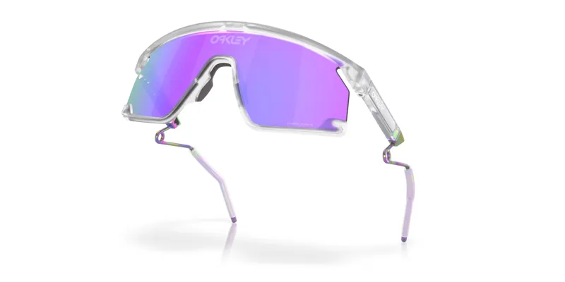 Oakley BXTR Metal Sunglasses in Matte Clear with Prizm Violet Lenses