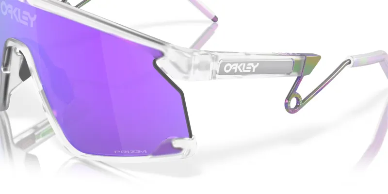 Oakley BXTR Metal Sunglasses in Matte Clear with Prizm Violet Lenses-1