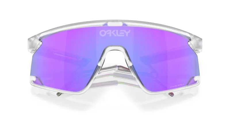 Oakley BXTR Metal Sunglasses in Matte Clear with Prizm Violet Lenses-3