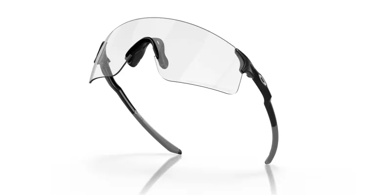 Oakley EVZero Blades Sunglasses in Matte Black with Clear to Black Iridium Photochromic Lenses