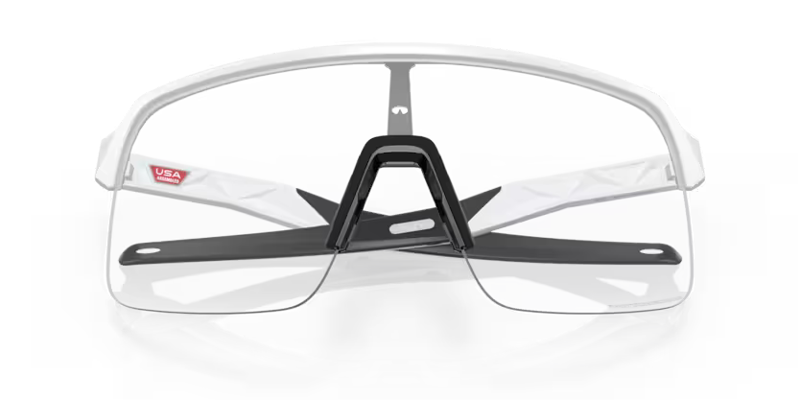 Oakley Sutro Lite Sunglasses in Matte White and Clear Photochromic-5