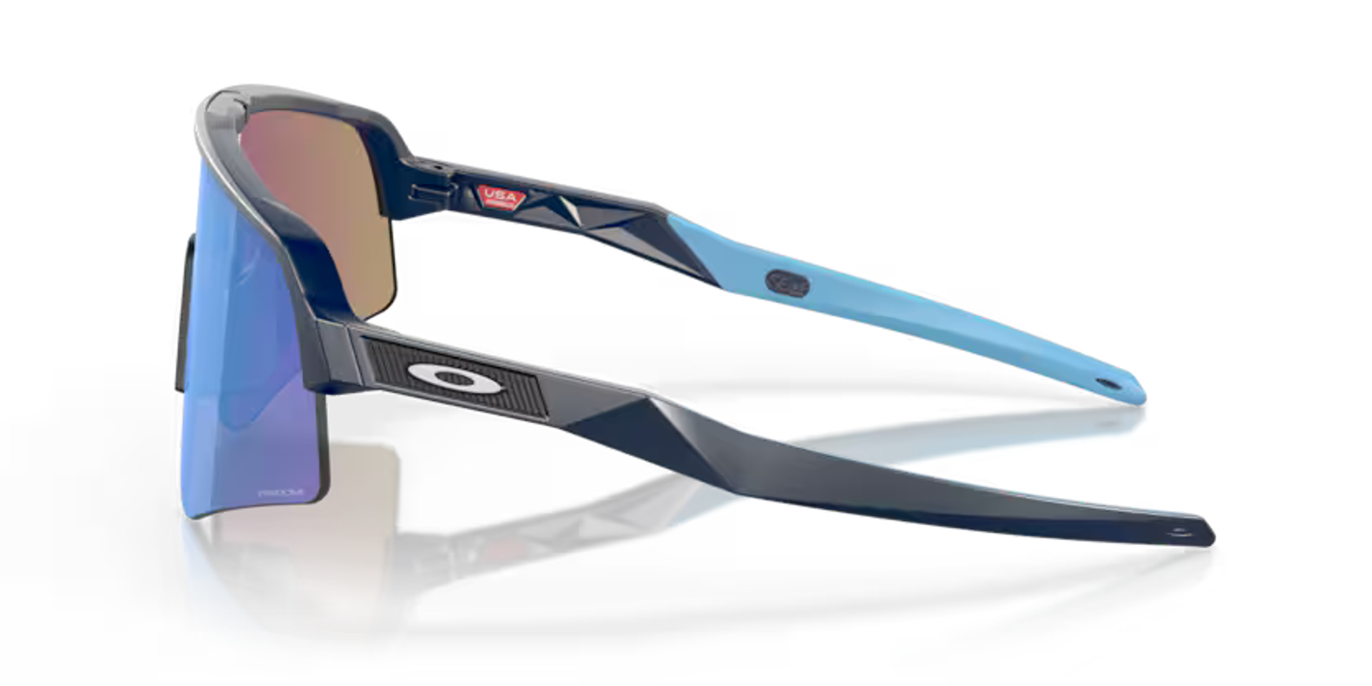 Oakley Sutro Lite Sweep Sunglasses in Matte Navy and Prizm Sapphire