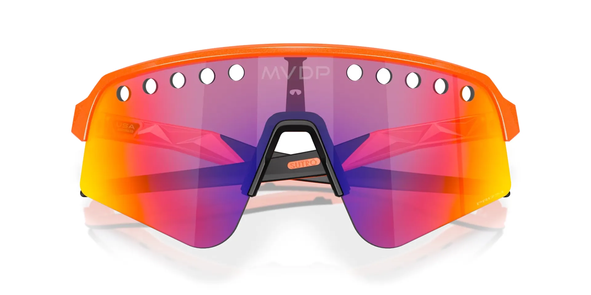 Oakley Sutro Lite Sweep Sunglasses in Orange Sparkle and Prizm Road