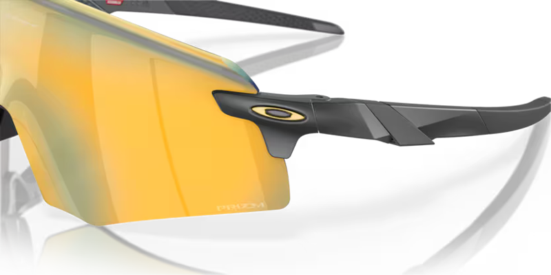 Oakley Encoder Sunglasses in Matte Carbon and Prizm 24K-1