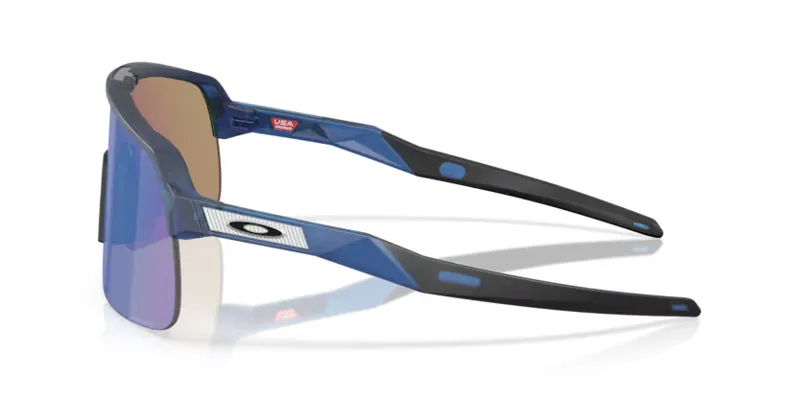 Oakley Sutro Lite S Sunglasses in Matte Transparent Blue with Prizm Sapphire Lenses-6