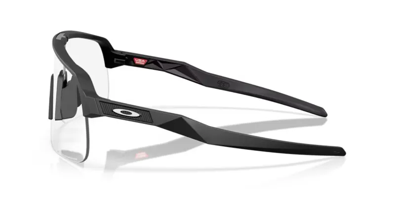 Oakley Sutro Lite S Sunglasses in Matte Black with Clear to Black Iridium Photochromic Lenses-7