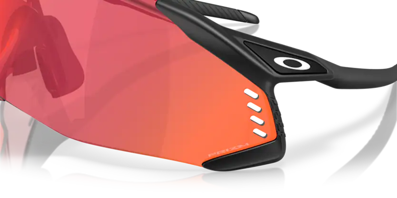 Oakley Velo Kato Sunglasses in Matte Black and Prizm Trail Torch-1