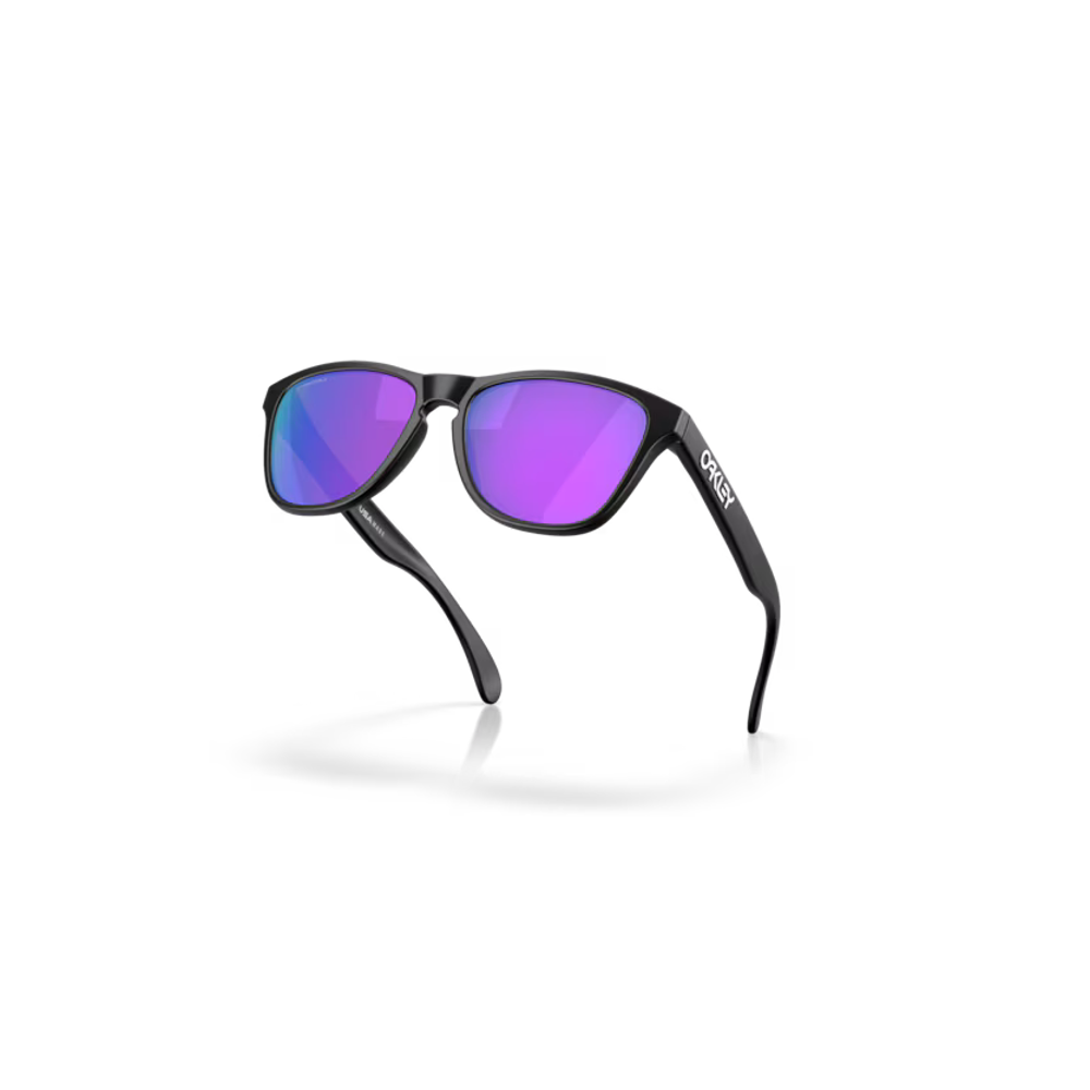 Team Cycles Oakley Frogskins S Sunglasses in Matte Black and Prizm Violet | Interest FREE Finance & Online Refund Policy.