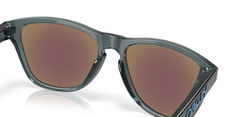 Oakley Frogskins S Sunglasses in Crystal Black and Prizm Sapphire-2