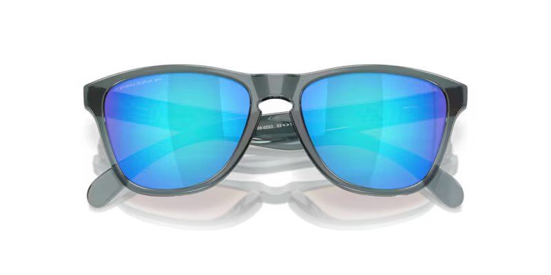 Oakley Frogskins S Sunglasses in Crystal Black and Prizm Sapphire-4