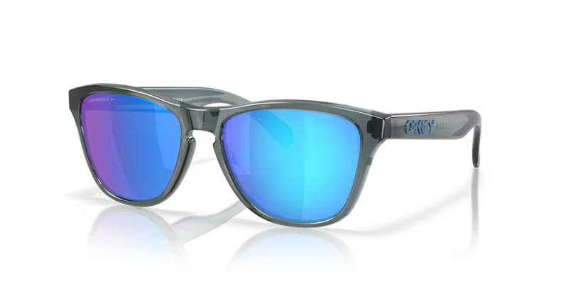 Oakley Frogskins S Sunglasses in Crystal Black and Prizm Sapphire-7