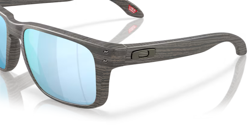 Oakley Holbrook S Sunglasses in Woodgrain and Prizm Deep Water Polarized-1