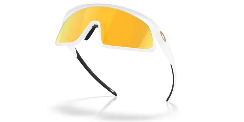 Oakley RSLV 141 Sunglasses in Matte White with Prizm 24K Lenses