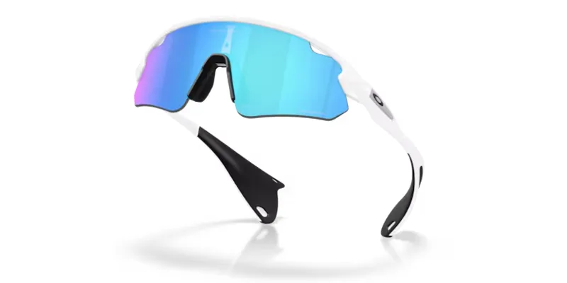 Oakley Stunt Devil A Sunglasses in Matte White with Prizm Sapphire Lenses