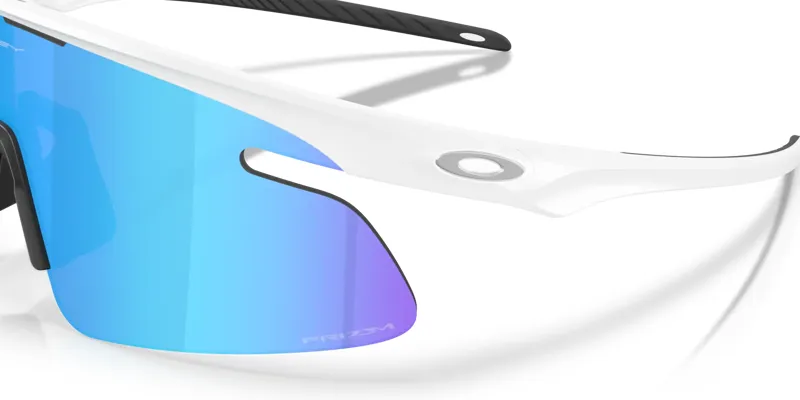 Oakley RSLV Lite Sunglasses in Matte White with Prizm Sapphire Lenses-1