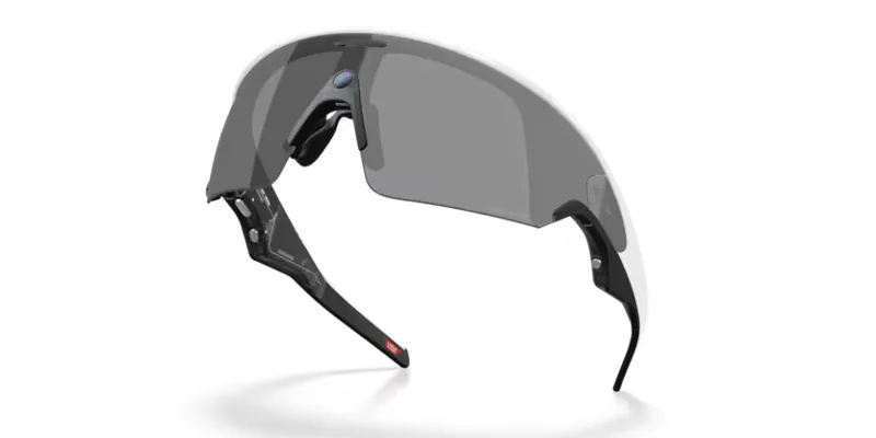 Oakley Meta Vanguard Glasses in White with Prizm Black Lenses