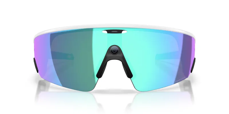 Oakley Meta Vanguard Glasses in White with Prizm Sapphire Lenses-3