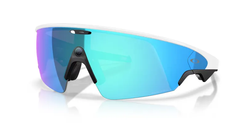 Oakley Meta Vanguard Glasses in White with Prizm Sapphire Lenses-5