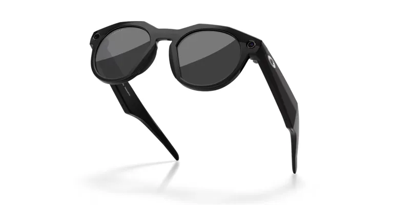 Oakley Meta HSTN Glasses in Black with Prizm Black Polarized Lenses