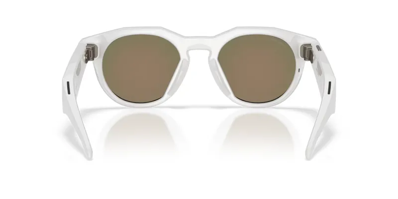 Oakley Meta HSTN Glasses in Warm Grey with Prizm Ruby Lenses-4