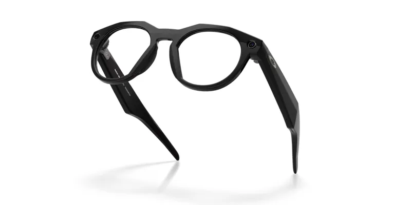 Oakley Meta HSTN Glasses in Black with Clear Lenses