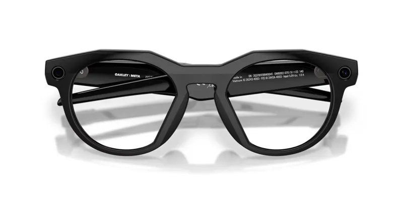 Oakley Meta HSTN Glasses in Black with Clear Lenses-2