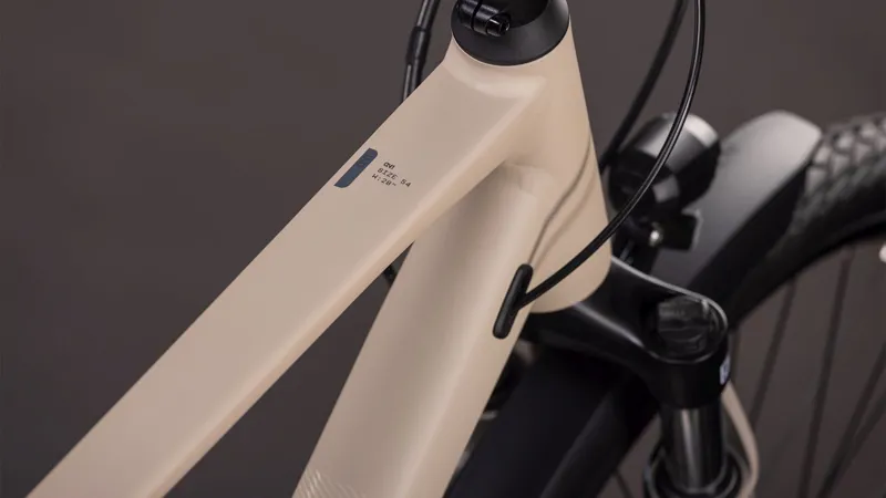 Cube Kathmandu One Hybrid Bike in Oatgrey and Grey-1