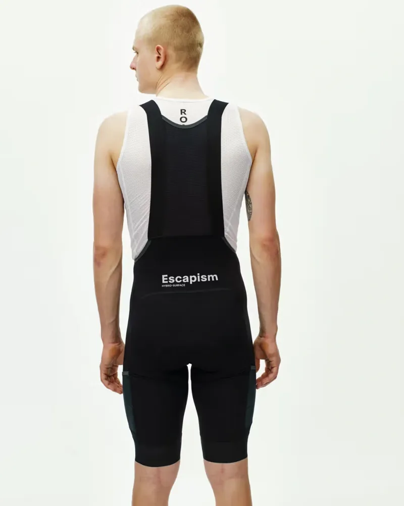 Pas Normal Studios Escapism Cargo Bibs in Black-2